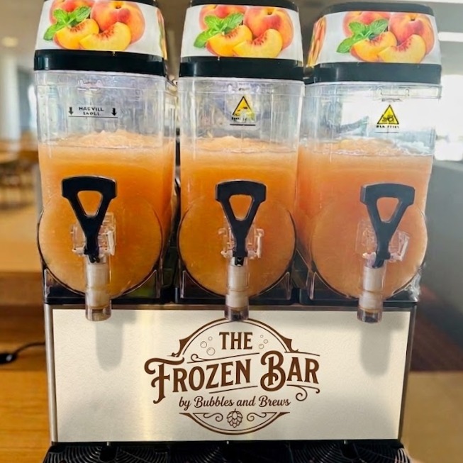 The Frozen Bar 3-bowl slush machine by Bubbles and Brews Canada